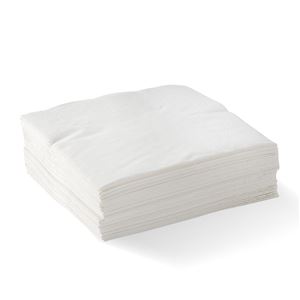 Napkins-2-Ply1/4-Fold-White-Corner-Embossed-Dinner-Biopak-(10X100)-(816874)