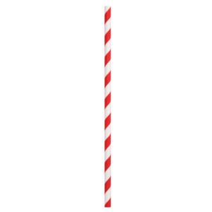 Straws-Paper-Regular-Red/White-(250)-Bygreen-(850151)