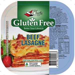 Lasagne-Beef-Gluten-Free-12x200gm-Allied-Chefs-(GF)-(225115)